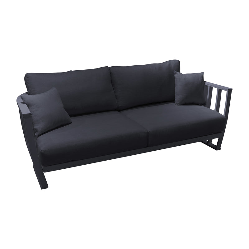 Load image into Gallery viewer, KAROLYNA Carbon Color Aluminum Outdoor and Indoor Living Room Set - SDAPEYJDLPMKC