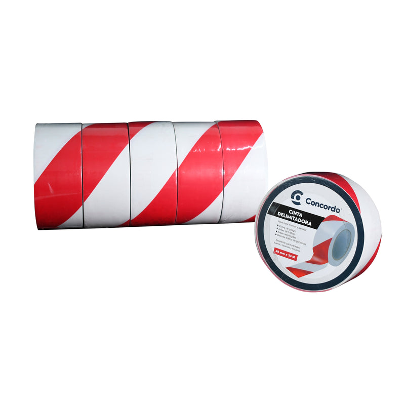 Cargue la imagen en el visor de la galería, CAJA DE CINTA DELIMITADORA ROJA/BLANCA 54pz