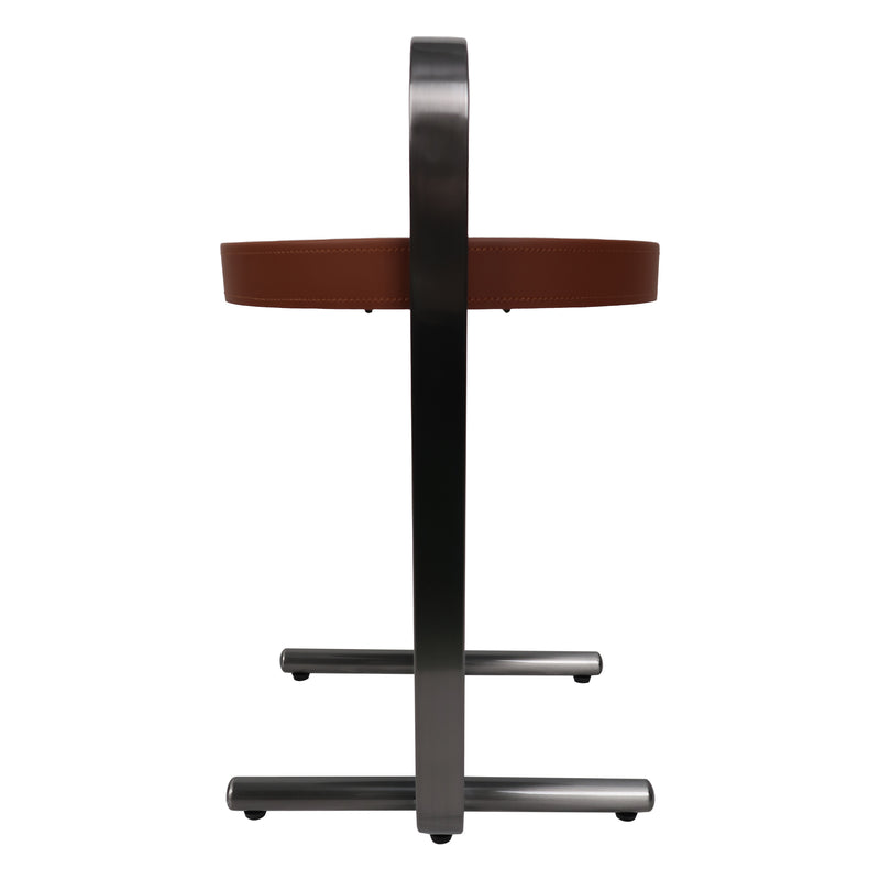 Cargue la imagen en el visor de la galería, Mesa Bistro CJ354 de Interior con piel sintética color café - CJ354-CA