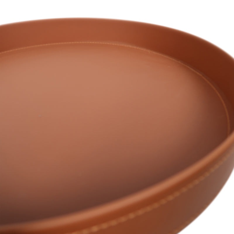 Cargue la imagen en el visor de la galería, Mesa Bistro CJ354 de Interior con piel sintética color café - CJ354-CA