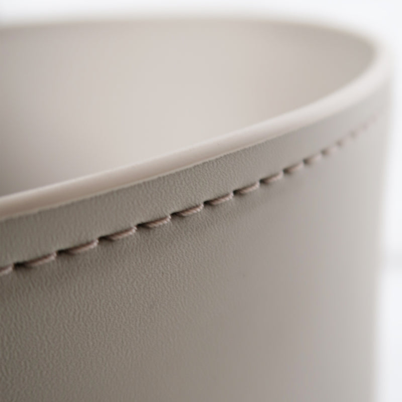 Load image into Gallery viewer, CJ357 Indoor Bistro Table with Beige Faux Leather and Stone Top - CJ357