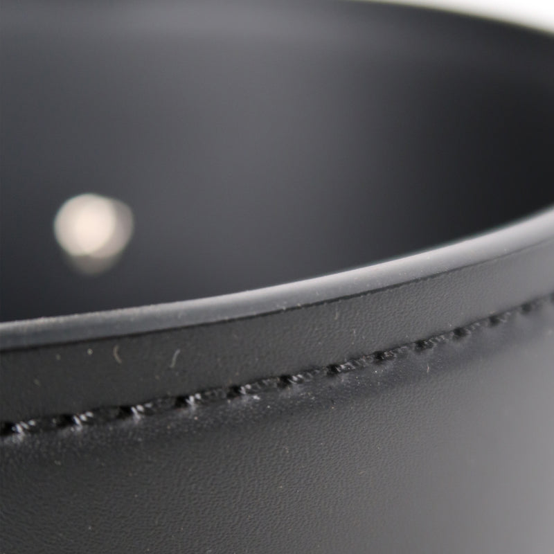 Cargue la imagen en el visor de la galería, Mesa Bistro CJ357 de Interior con piel sintética y cristal - CJ357-BLK