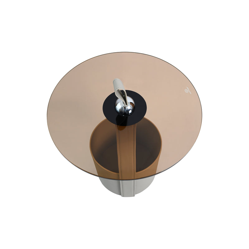 Cargue la imagen en el visor de la galería, Mesa Bistro CJ357 de Interior con piel sintética color gris - CJ357-GR