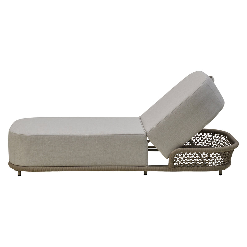 Cargue la imagen en el visor de la galería, Camastro de Aluminio COBBLE de Olefina color Beige - DU025-BE