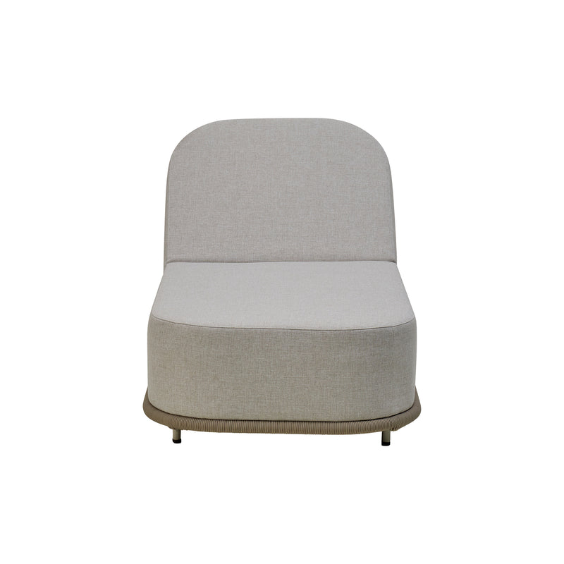 Cargue la imagen en el visor de la galería, Camastro de Aluminio COBBLE de Olefina color Beige - DU025-BE