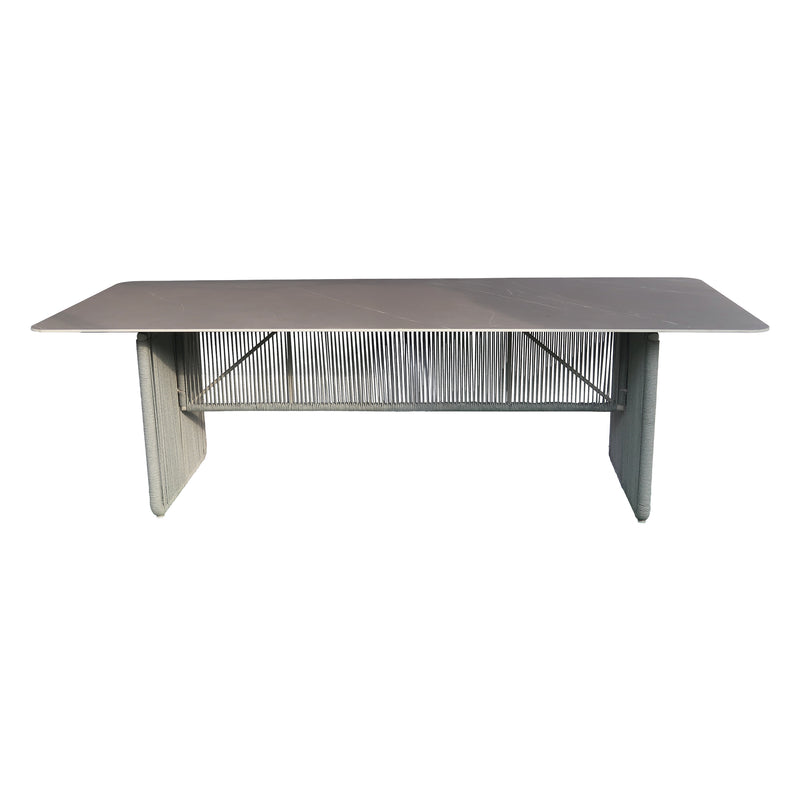 Cargue la imagen en el visor de la galería, Comedor Lara color champagne y gris - GLAE39942312KD-COM