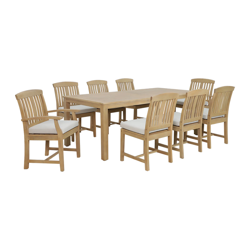 Cargue la imagen en el visor de la galería, Comedor para interior y exterior Sage 2.1 M + 8 sillas Sage de madera