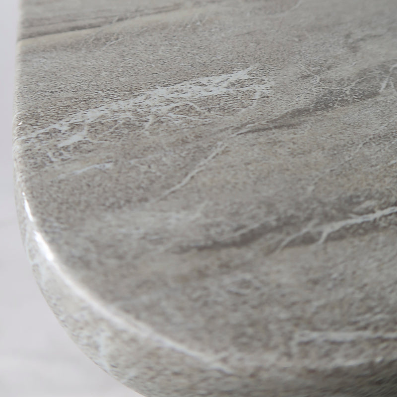 Cargue la imagen en el visor de la galería, Comedor de barra Alto 1.6 M para Exterior o Jardin Rectangular Talara Bar color gris + 4 Sillas Alta Talara color gris