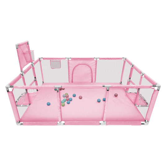 Corral-Alberca de pelotas infantil color Rosa - 2099-PINK