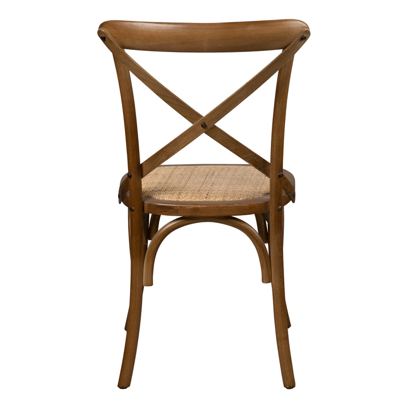 Cargue la imagen en el visor de la galería, Silla para interior de madera color café claro Cross - XN6043