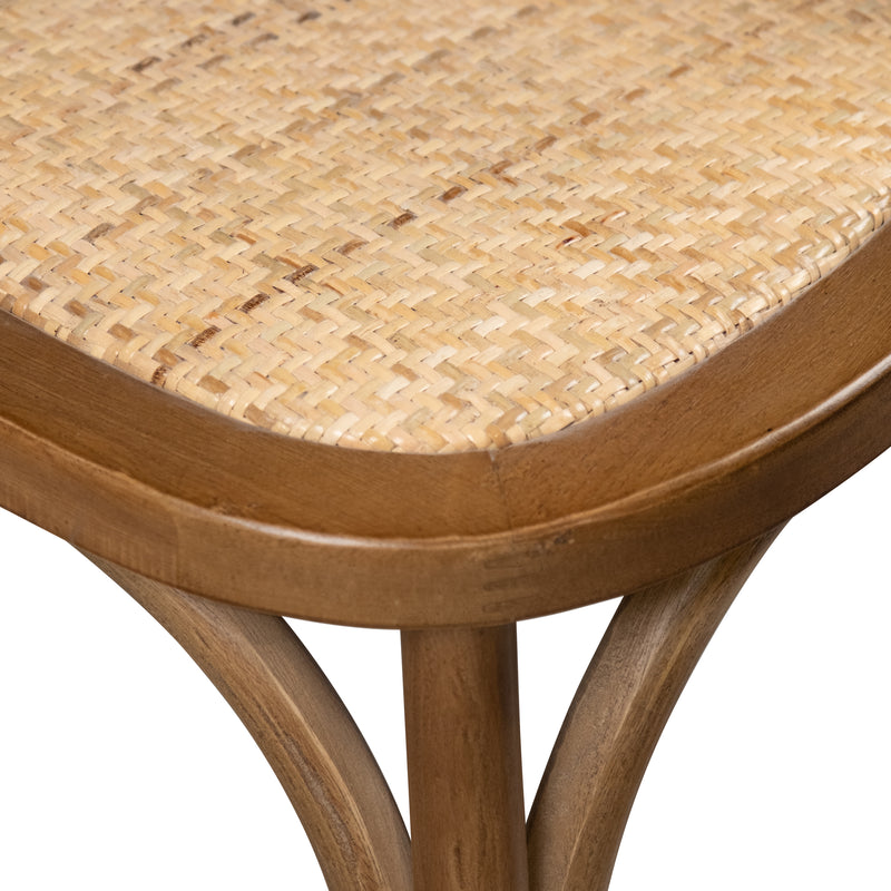 Cargue la imagen en el visor de la galería, Silla para interior de madera color café claro Cross - XN6043