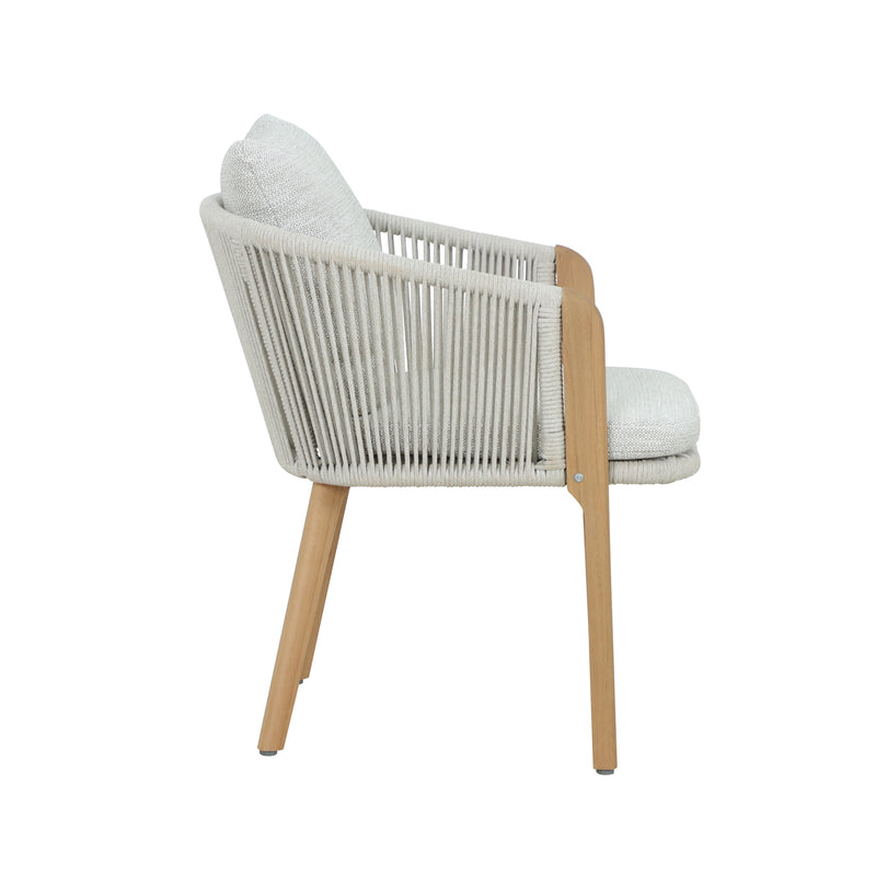 Cargue la imagen en el visor de la galería, Comedor Curve 1.8M + 6 silla Curve color natural - HUC38720-CURV6