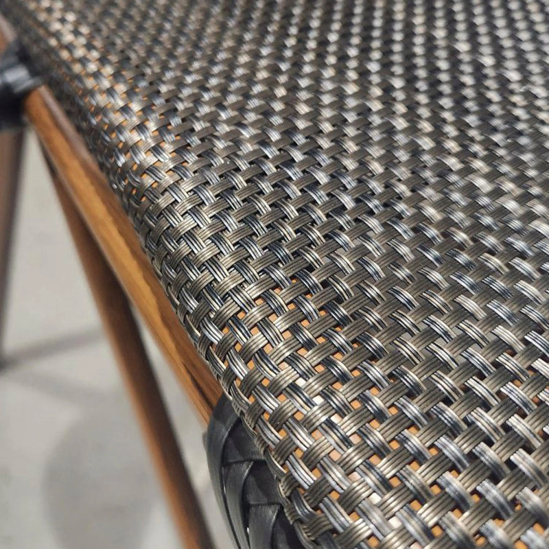 Cargue la imagen en el visor de la galería, Silla de Rattan Alta para Exterior e Interior Color Carbon/ Cafe CHLOE -1616