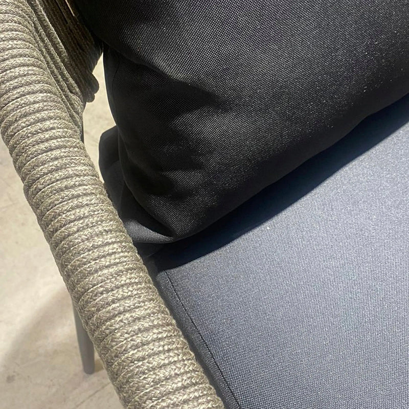 Cargue la imagen en el visor de la galería, Silla Alta para para Exterior e Interior de Aluminio Color Negro/Cafe LILIAN-2214