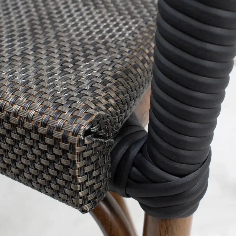 Cargue la imagen en el visor de la galería, Silla de Textileno para interior y exterior Color Carbon/Cafe TEXTILENE - W16