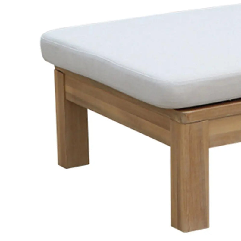 Cargue la imagen en el visor de la galería, Camastro para interior o exterior de Madera Color Blanco RIMINI -HUC26179