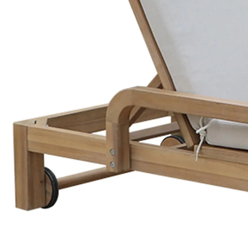 Cargue la imagen en el visor de la galería, Camastro para interior o exterior de Madera Color Blanco RIMINI -HUC26179