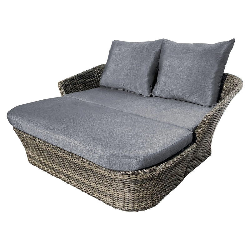 Cargue la imagen en el visor de la galería, Camastro para interior o exterior de rattan Color Carbon DAYBED-HU39747