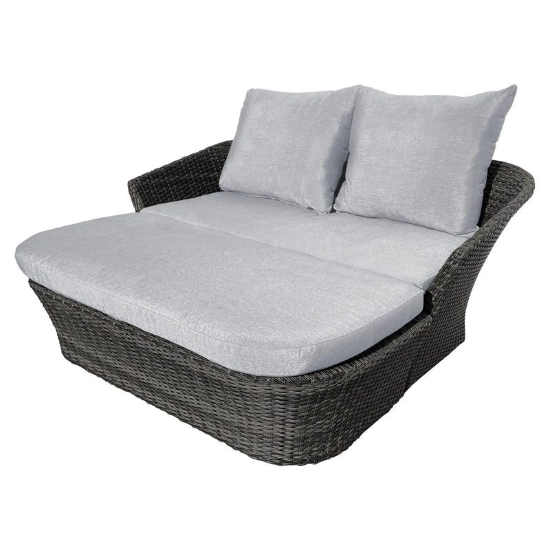 Cargue la imagen en el visor de la galería, Camastro para interior o exterior de rattan Color gris DAYBED -HUC39747-095