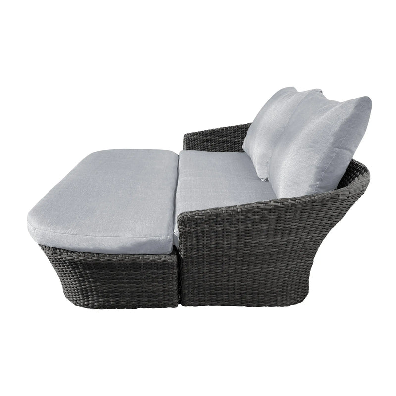 Cargue la imagen en el visor de la galería, Camastro para interior o exterior de rattan Color gris DAYBED -HUC39747-095