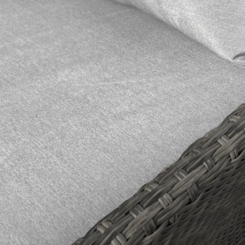 Cargue la imagen en el visor de la galería, Camastro para interior o exterior de rattan Color gris DAYBED -HUC39747-095