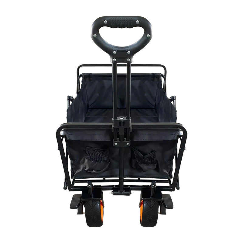 Cargue la imagen en el visor de la galería, Carrito plegable   Negro, Vagón portátil de Gran Capacidad Para Exterior WAGON -WG-02