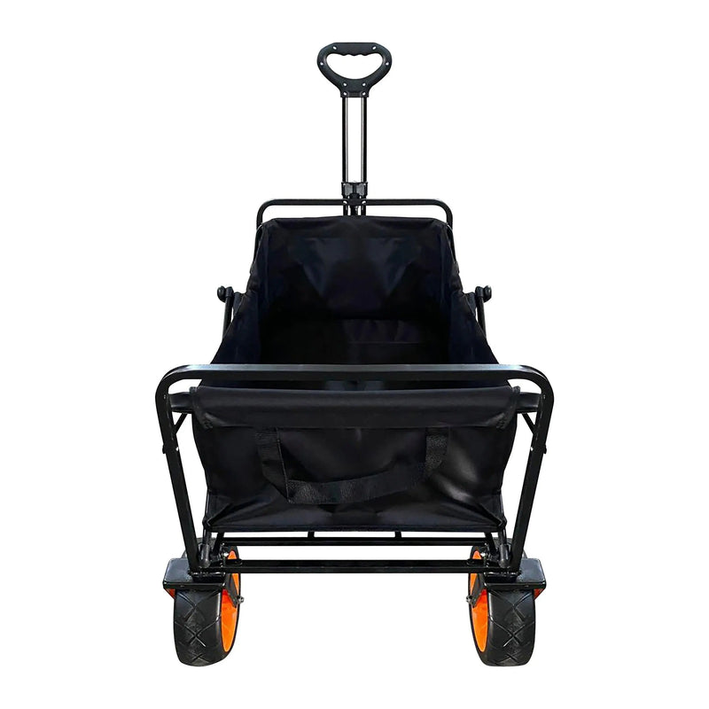 Cargue la imagen en el visor de la galería, Carrito plegable   Negro, Vagón portátil de Gran Capacidad Para Exterior WAGON -WG-02
