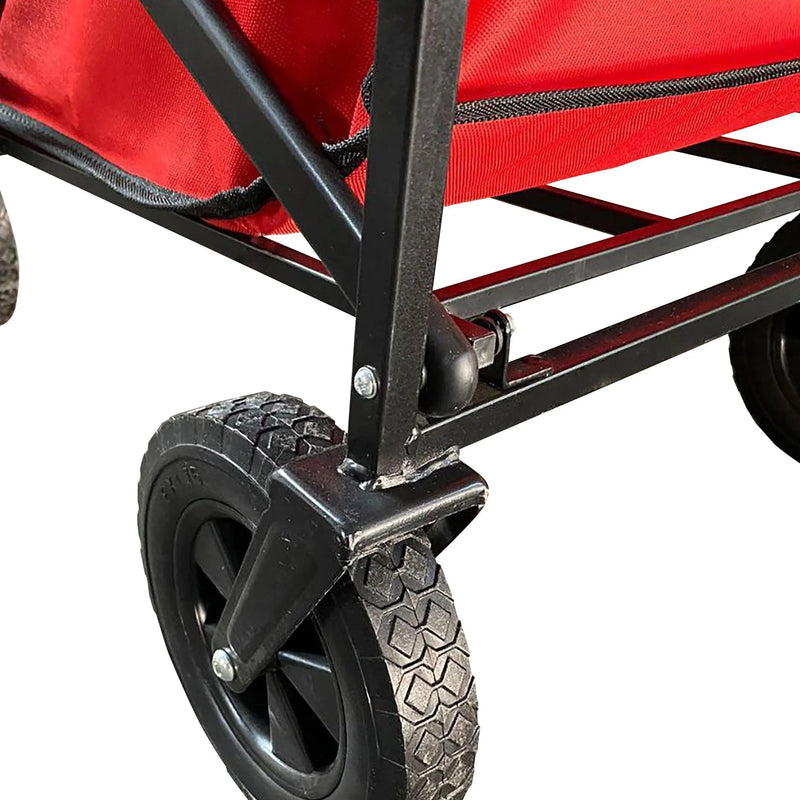 Cargue la imagen en el visor de la galería, Carrito plegable Rojo, Vagón portátil de Gran Capacidad Para Exterior WAGON-WG-01