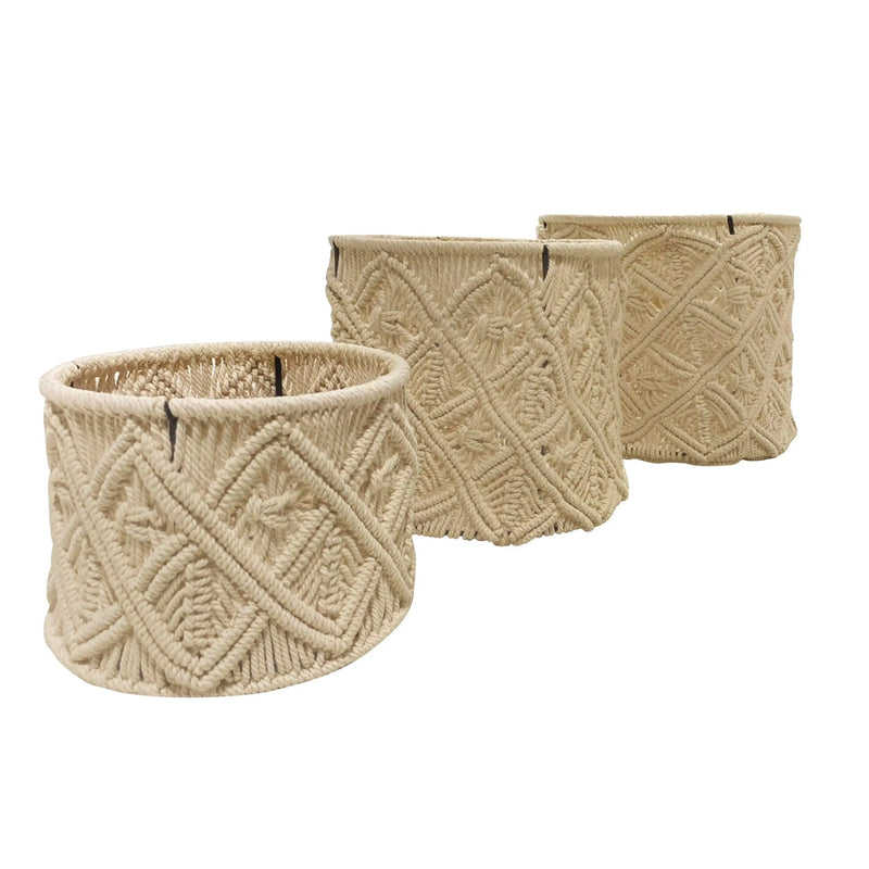 Cargue la imagen en el visor de la galería, Cestos Basket Juego de 3pz Color Natural LIA-CNT01