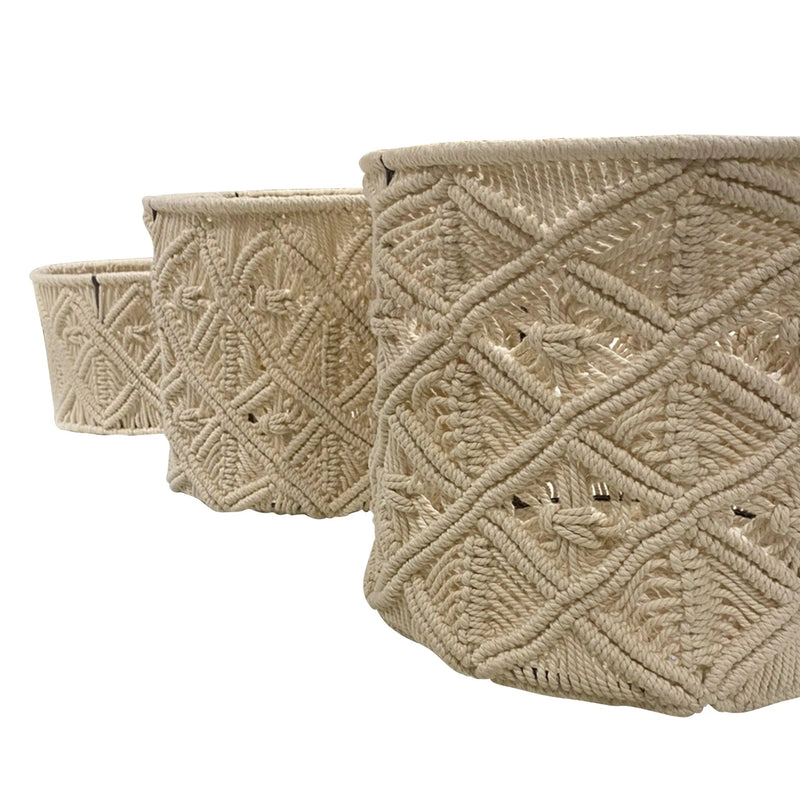 Cargue la imagen en el visor de la galería, Cestos Basket Juego de 3pz Color Natural LIA-CNT01