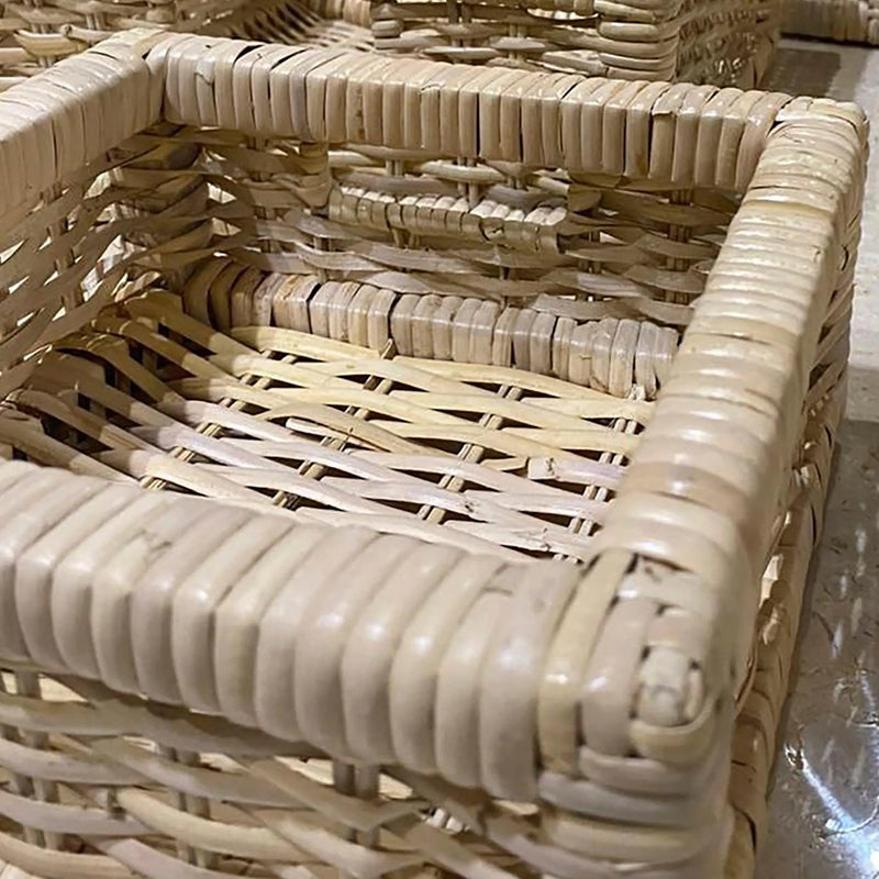 Cargue la imagen en el visor de la galería, Cestos Cuadrados Basket Juego de 5pz Color Natural JAVA -32241