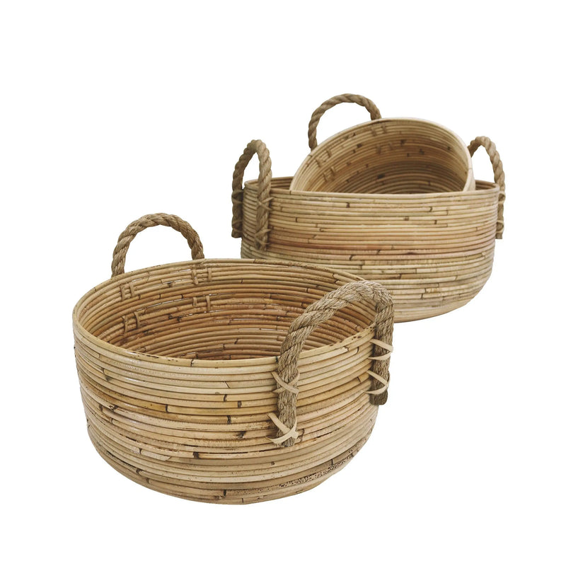 Cargue la imagen en el visor de la galería, Cestos Juego de 3pz Color Natural KEKE BASQUET -32798