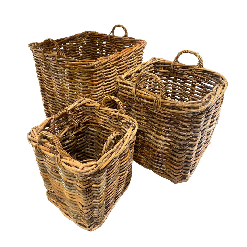 Cargue la imagen en el visor de la galería, Cestos Juego de 4pz Color Natural SAINT-31350