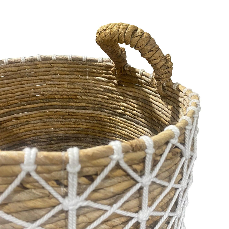 Cargue la imagen en el visor de la galería, Cestos Macetero Juego de 3pz Color Blanco LEA -304937 CasaEaster