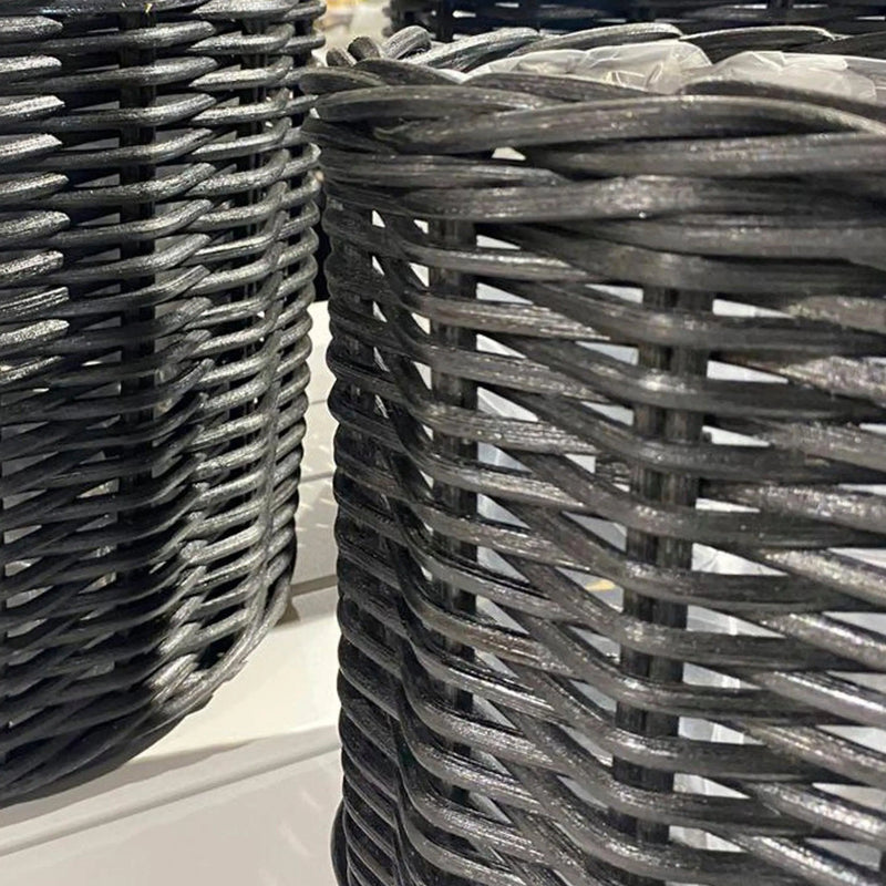 Cargue la imagen en el visor de la galería, Cestos Maceteros Redondo Baskets Juego de 4 Pz Color Negro NORDIC-31750CB