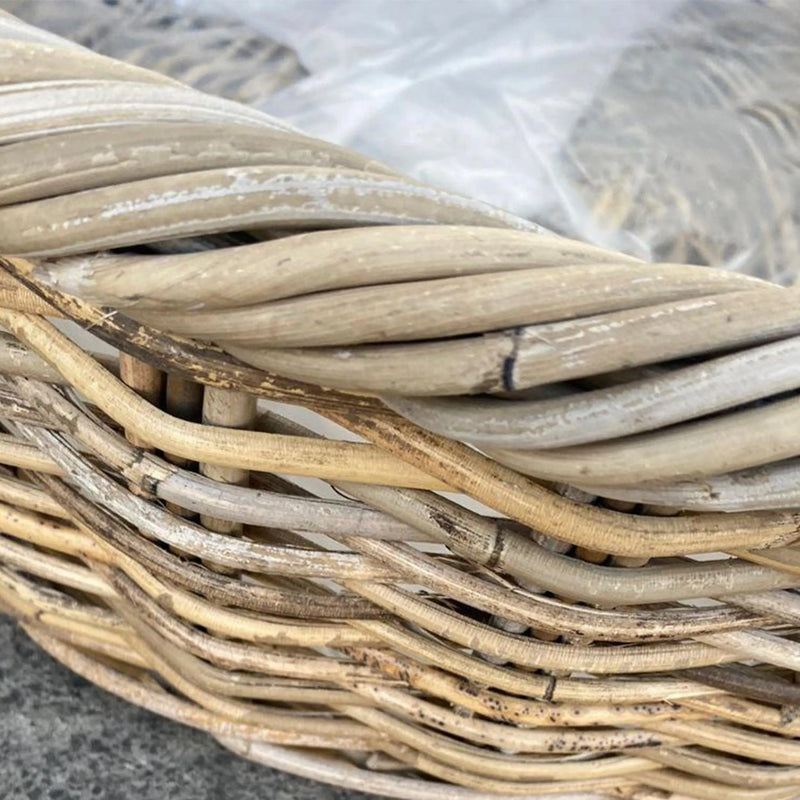 Cargue la imagen en el visor de la galería, Cestos Maceteros Redondo Baskets Juego de 4pz Color Natural Gris MARATHI -32741 CasaEaster