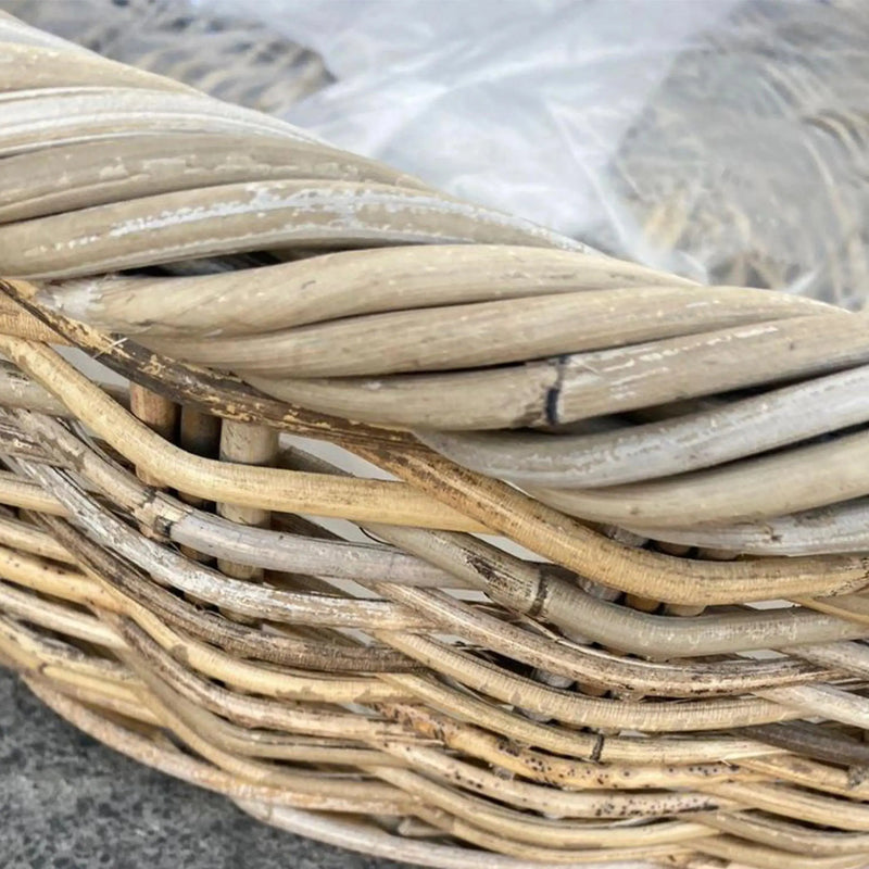 Cargue la imagen en el visor de la galería, Cestos Maceteros Redondo Baskets Juego de 4pz Color Natural Gris MARATHI -32741 CasaEaster