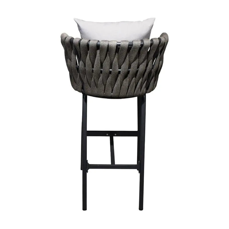 Cargue la imagen en el visor de la galería, Silla Alta de Lazo para Exterior e Interior Color Carbon/Chocolate DUBAI- 65-47