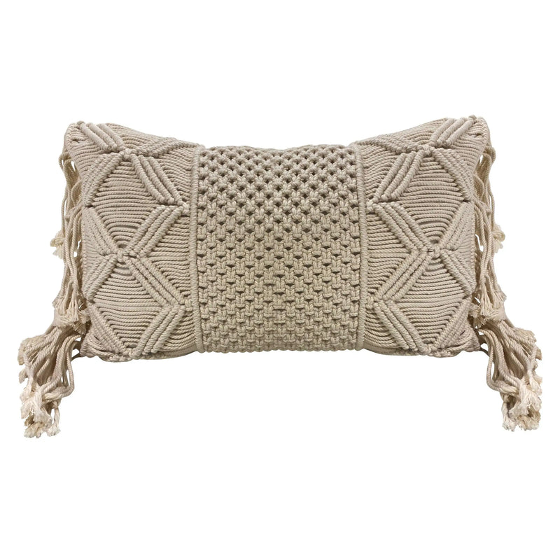 Cargue la imagen en el visor de la galería, Cojín Entretejido Color Natural ARENA-CJ002