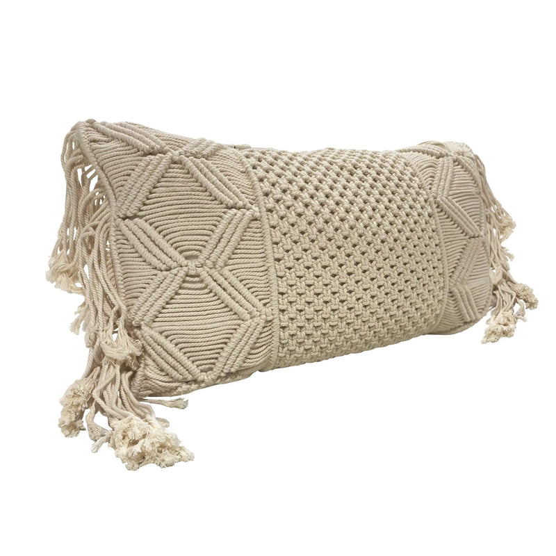 Cargue la imagen en el visor de la galería, Cojín Entretejido Color Natural ARENA-CJ002