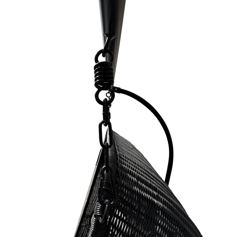 Cargue la imagen en el visor de la galería, Columpio Doble color Negro de Ratan - Y9048 CasaEaster