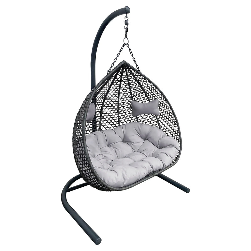 Cargue la imagen en el visor de la galería, Columpio de Acero para interior o exterior HANGING-Y9129-G CasaEaster