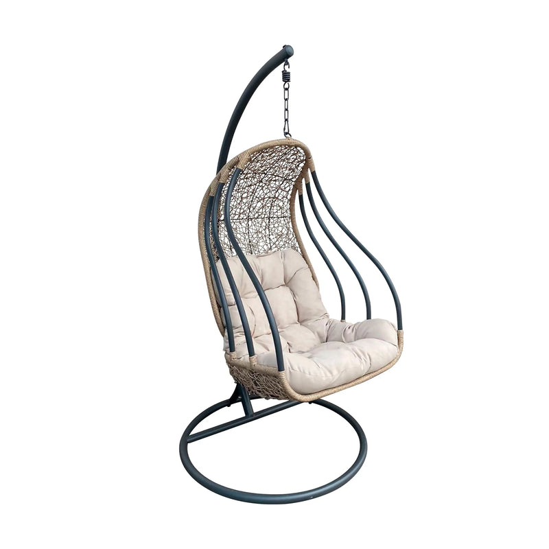 Cargue la imagen en el visor de la galería, Columpio de Acero para interior o exterior HANGING-Y9175 CasaEaster