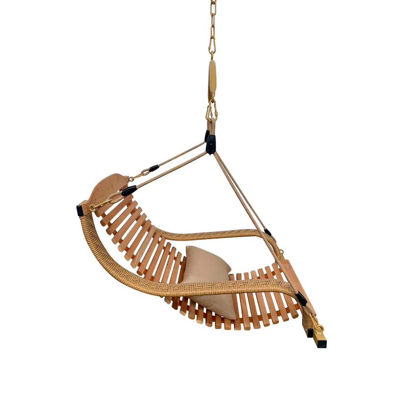 Cargue la imagen en el visor de la galería, Columpio de Madera para interior o exterior HANGING-Y9221 CasaEaster