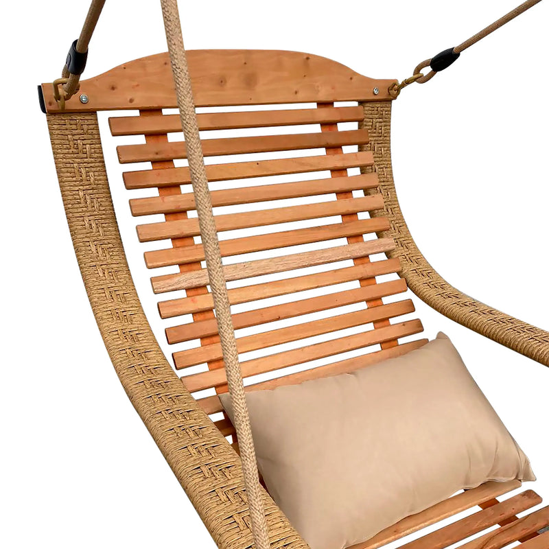 Cargue la imagen en el visor de la galería, Columpio de Madera para interior o exterior HANGING-Y9221 CasaEaster