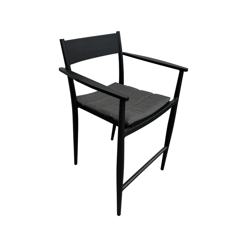 Cargue la imagen en el visor de la galería, Comedor Alto Color Negro Shakira con 4 sillas shakira CasaEaster