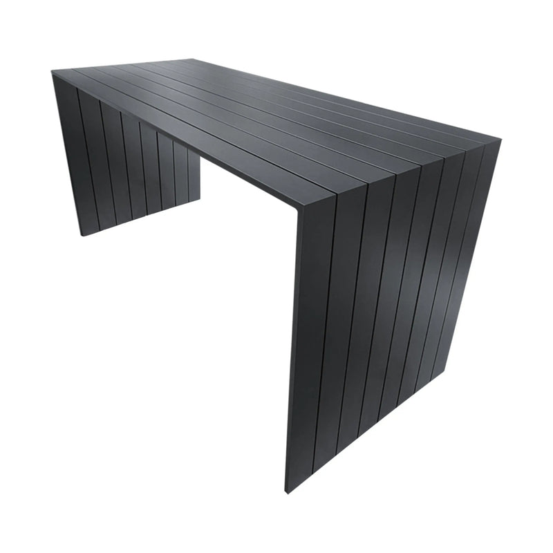 Cargue la imagen en el visor de la galería, Comedor de barra 2.01 M para Exterior o Jardin modelo Waterfall + 6 sillas Ancona Alta Carbon