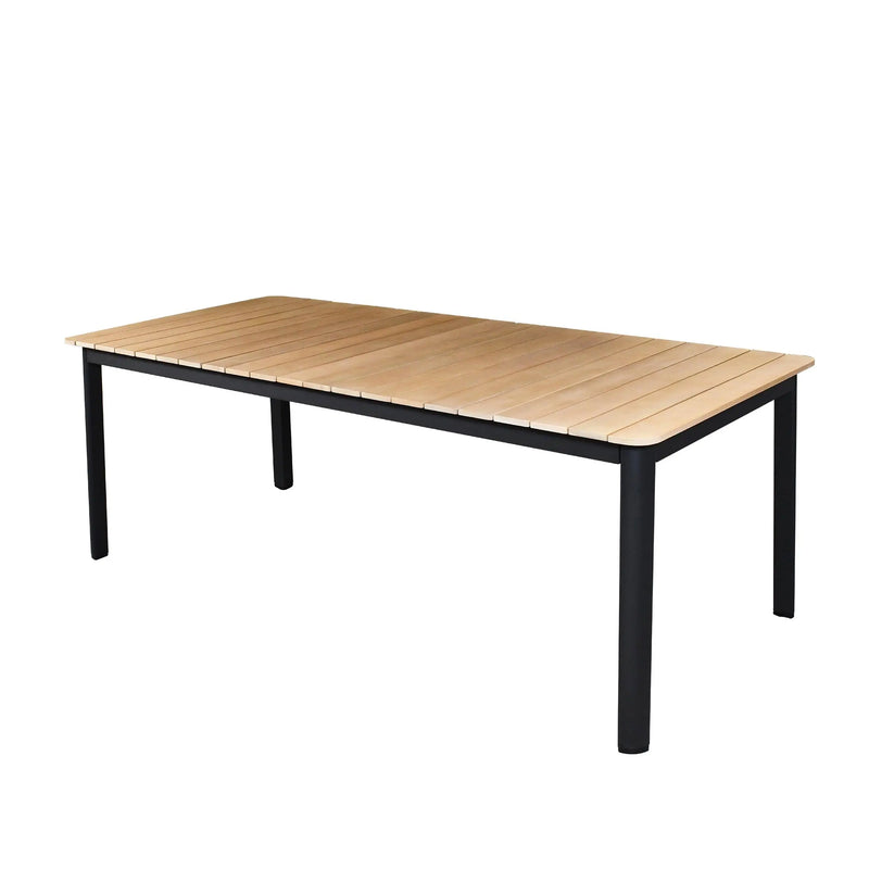 Cargue la imagen en el visor de la galería, Comedor para Exterior o Jardin 2.1 M Cargo + 5 Sillas Koshem + Banca Clay Larga Negro