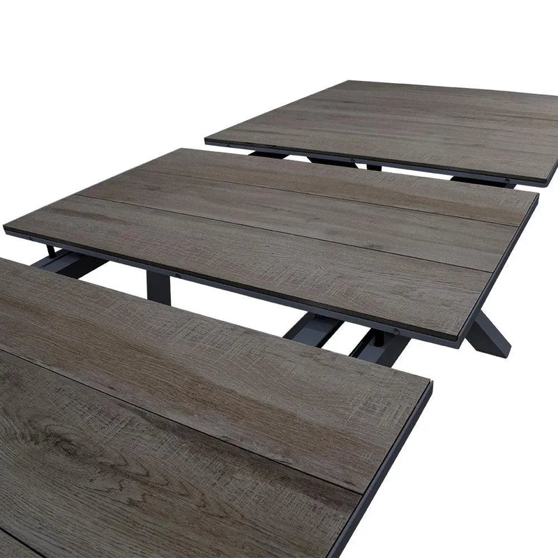 Cargue la imagen en el visor de la galería, Comedor Expandible 2 M / 2.6 M para Exterior o Jardin de Lujo Sultan + 8 Koshem Carbon