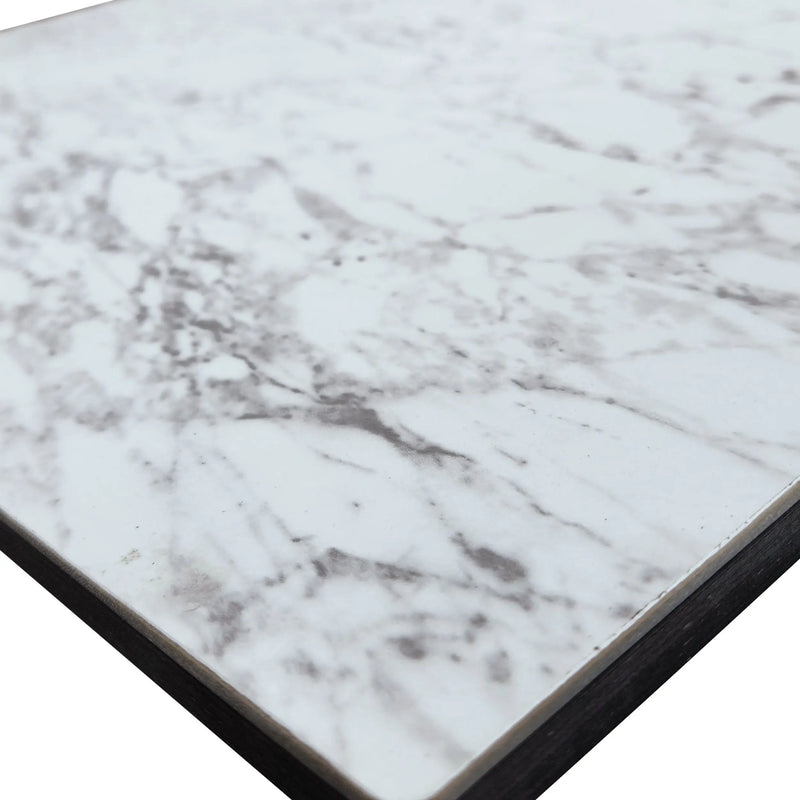 Cargue la imagen en el visor de la galería, Comedor para restaurante, con base plegable color blanco HERI-MAR120-EZ-HERI-MAR120-EZ CasaEaster